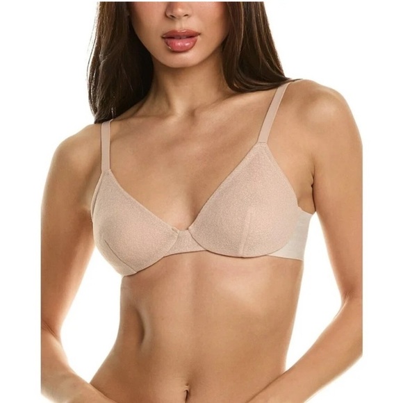 Spanx Sheerex Fit to You Textured Bra in Champagne Beige. Size S A - C NWOT! - Picture 1 of 11